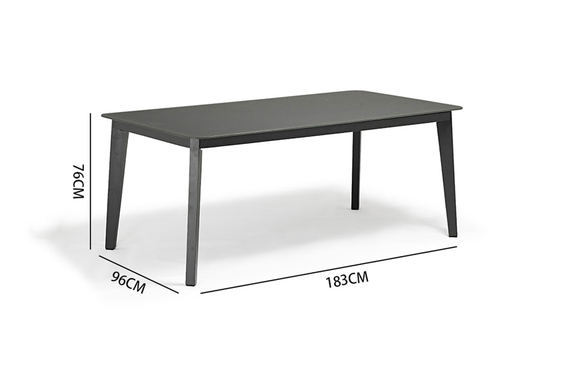 Diva rectangular dining table